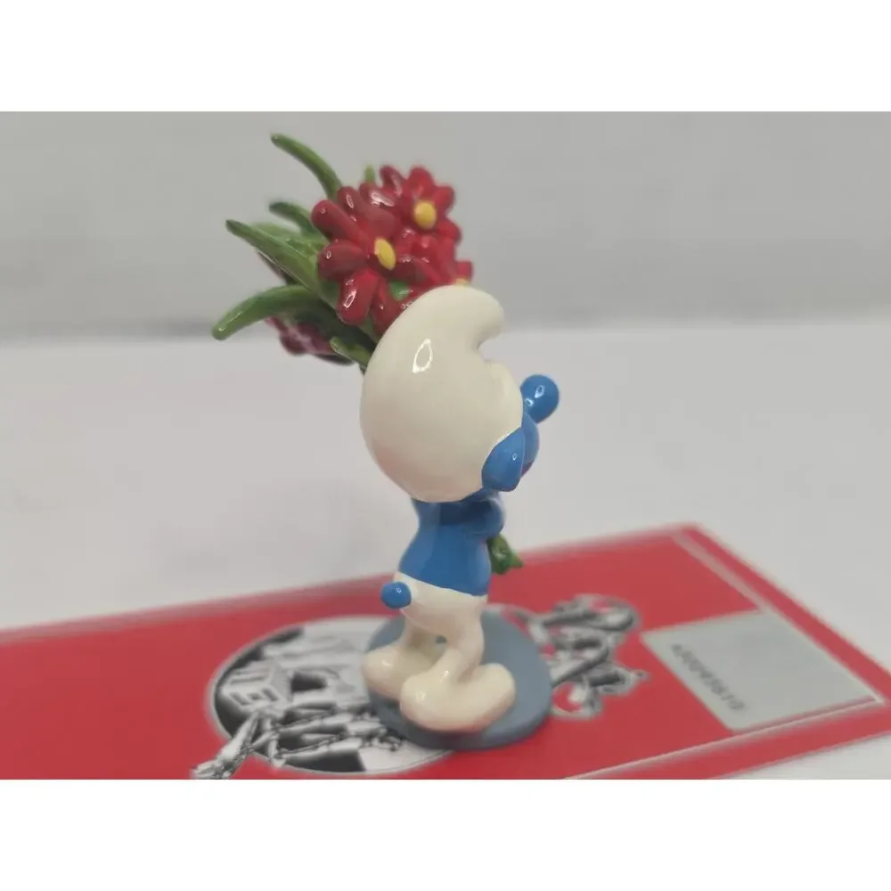 Pixi Mini, Lover Smurf holding a bouquetin Box with numbered COA from France